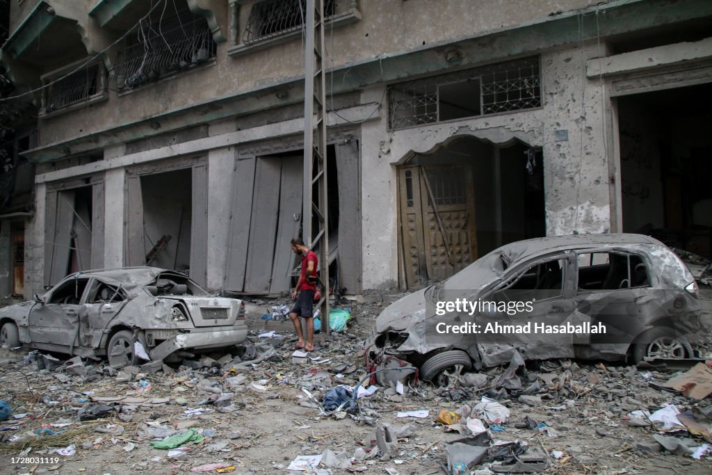 Gaza Comes Under Sustained Bombardment By Israel After Hamas Attacks