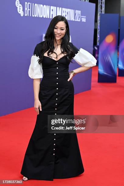 Elizabeth Chai Vasarhelyi attends the "Nyad" Headline Gala premiere during the 67th BFI London Film Festival at The Royal Festival Hall on October...