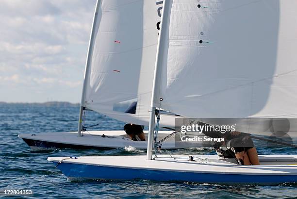 laser sail boats - medical laser stock pictures, royalty-free photos & images