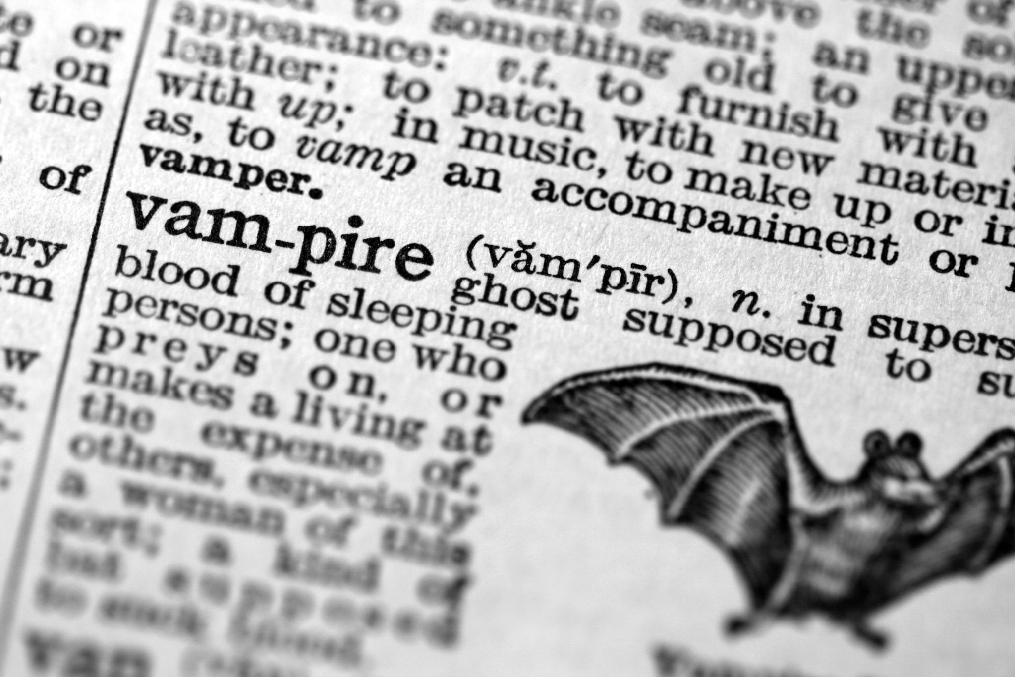 Vampire defined in antique dictionary Vampire defined in antique dictionary