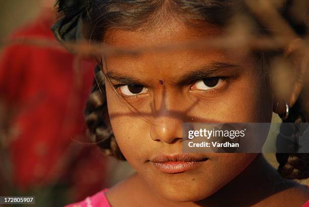 indian girl - indian slums stock pictures, royalty-free photos & images