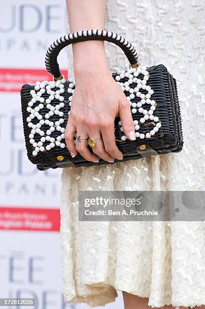 Sophie Ellis Bextor attends the launch party for the Fashion Rules exhibition, a collection of dresses worn by HRH Queen Elizabeth II, Princess...