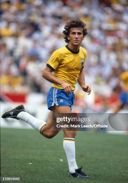 July 1982 - Fifa World Cup - Argentina v Brazil Zico of Brazil, .