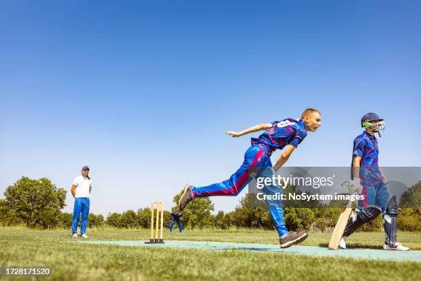 cricket bowler - cricket stock pictures, royalty-free photos & images