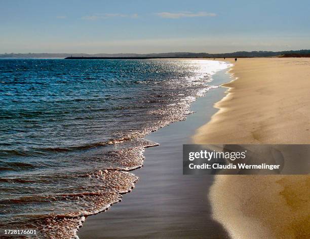 a walk on the beach - alvor stock-fotos und bilder