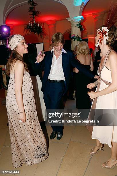 Star dancer Karl Paquette and wife Marion dancing during Le Grand Bal De La Comedie Francaise held at La Comedie Francaise on July 4, 2013 in Paris,...