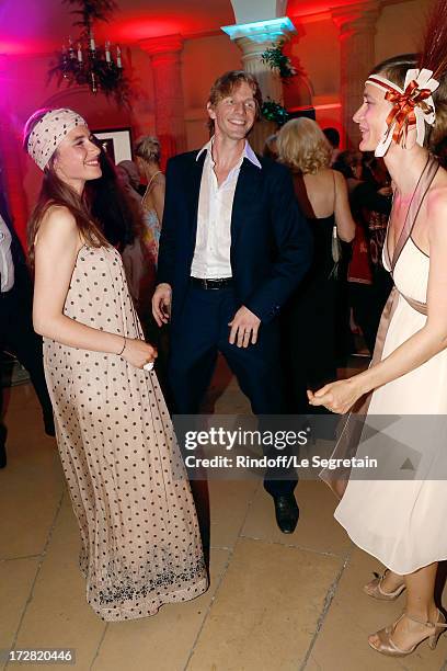 Star dancer Karl Paquette and wife Marion dancing during Le Grand Bal De La Comedie Francaise held at La Comedie Francaise on July 4, 2013 in Paris,...