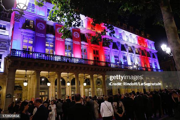 Opening of the implementation of exteriors lights during Le Grand Bal De La Comedie Francaise held at La Comedie Francaise on July 4, 2013 in Paris,...