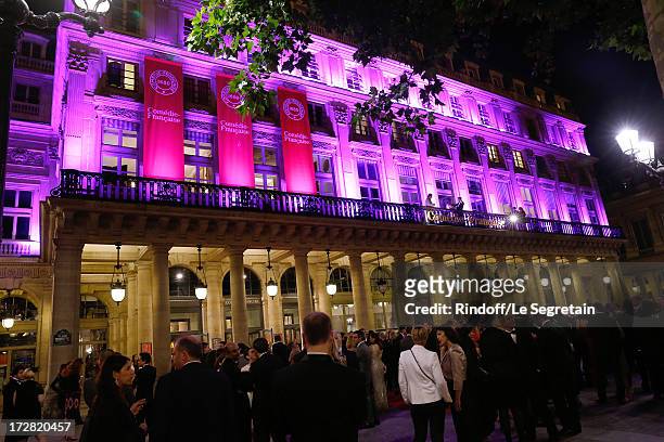 Opening of the implementation of exteriors lights during Le Grand Bal De La Comedie Francaise held at La Comedie Francaise on July 4, 2013 in Paris,...