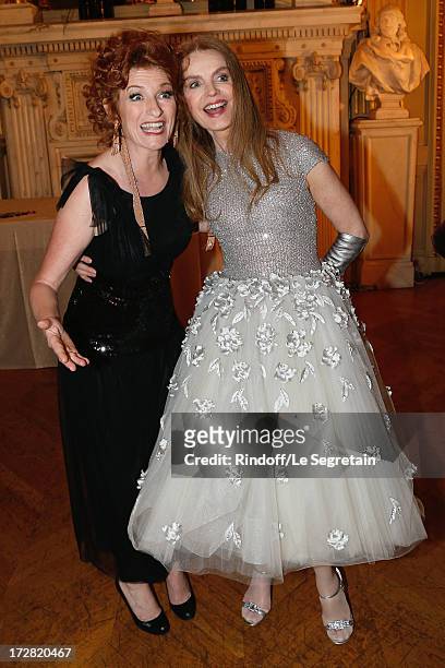 General administrator of Comedie Francaise Muriel Mayette and acttress Cyrielle Clair attend Le Grand Bal De La Comedie Francaise held at La Comedie...