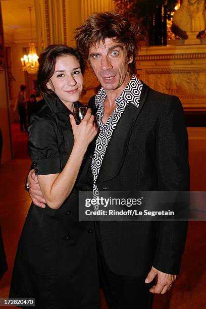 Actor Elliot Jenicot and his friend Judith Chemla attend Le Grand Bal De La Comedie Francaise held at La Comedie Francaise on July 4, 2013 in Paris,...