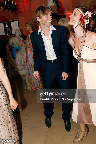 Star dancer Karl Paquette and wife Marion dancing during Le Grand Bal De La Comedie Francaise held at La Comedie Francaise on July 4, 2013 in Paris,...