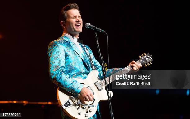 Musician Chris Isaak performs during day seven of 2013 Festival International de Jazz de Montreal on July 4, 2013 in Montreal, Canada.