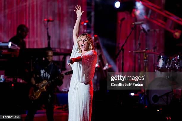 Grace Potter performs at the 3rd Annual Philly 4th of July Jam on the Benjamin Franklin Parkway July 4, 2013 in Philadelphia, Pennsylvania.