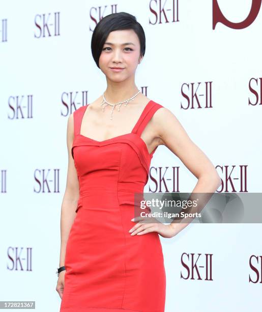 Tang Wei attends the SK-II Global Event 'Honoring The Spirit Of Discovery' at the Raum on July 3, 2013 in Seoul, South Korea.