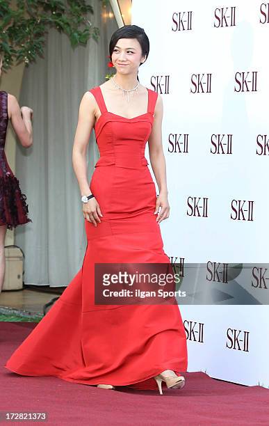 Tang Wei attends the SK-II Global Event 'Honoring The Spirit Of Discovery' at the Raum on July 3, 2013 in Seoul, South Korea.