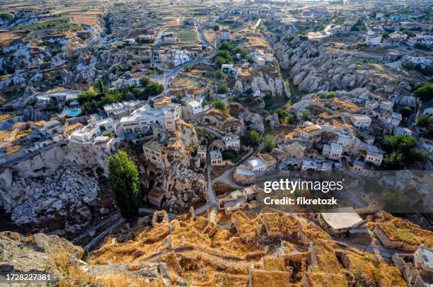 old houses of ortahisar - ortahisar stock pictures, royalty-free photos & images
