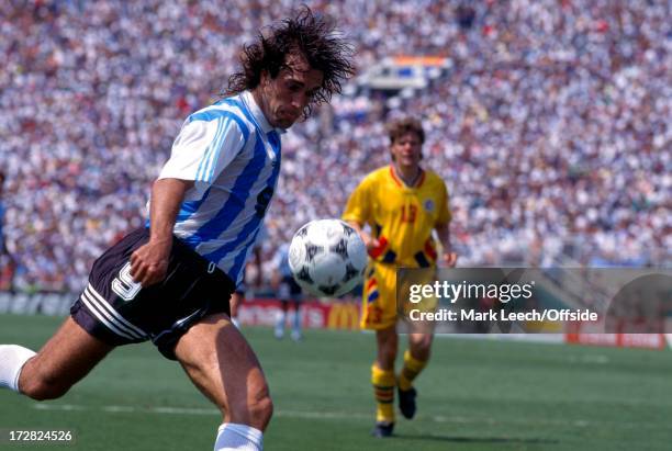 Football World Cup 1994, Argentina v Romania, Gabriel Batistuta.