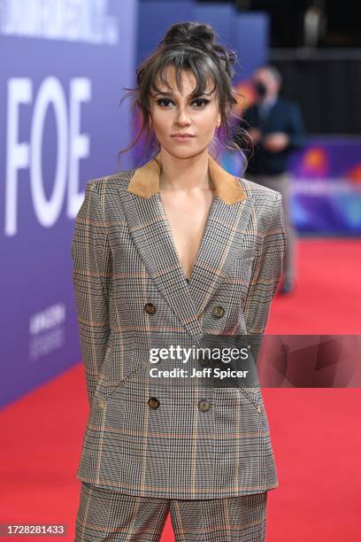 Daisy Maskell attends the "Foe" Special Presentation premiere during the 67th BFI London Film Festival at The Royal Festival Hall on October 10, 2023...