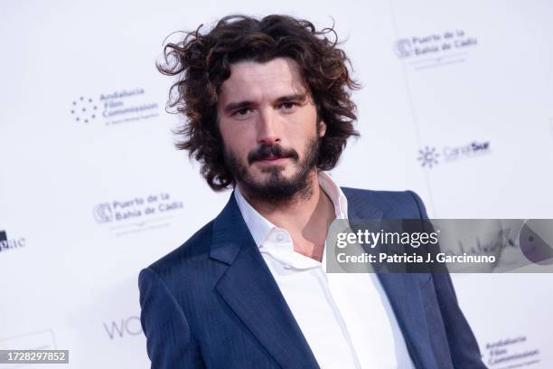 Yon Gonzalez attends 'Beguinas' red carpet during the South International Series Festival 2023 at Palacio de Congresos on October 10, 2023 in Cadiz,...