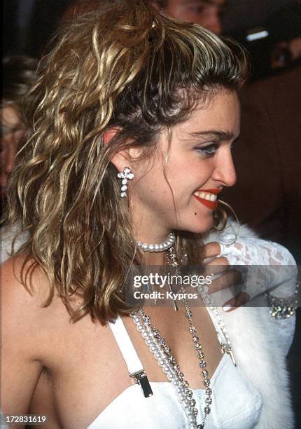 Singer Madonna, 1987.
