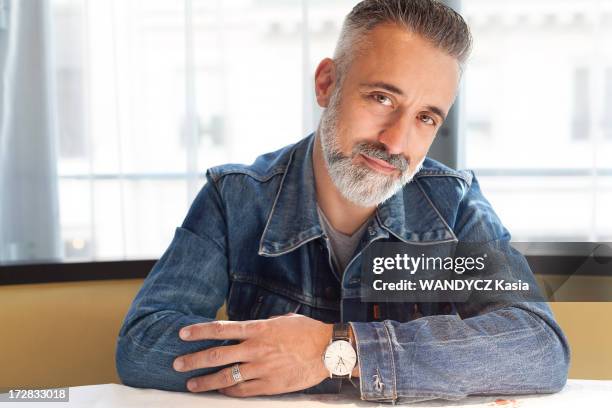 Spanish chef Sergi Arola poses in his restaurant Pica Pica specialized in tapas on October 01, 2012 in Paris,France.