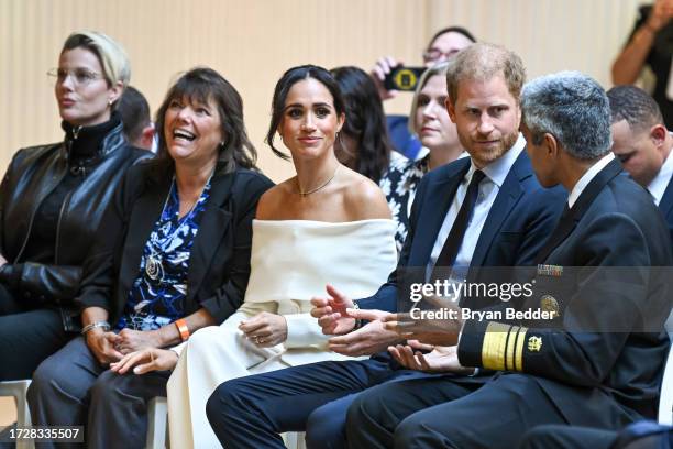 Meghan, Duchess of Sussex and Prince Harry, Duke of Sussex attend The Archewell Foundation Parents’ Summit: Mental Wellness in the Digital Age during...