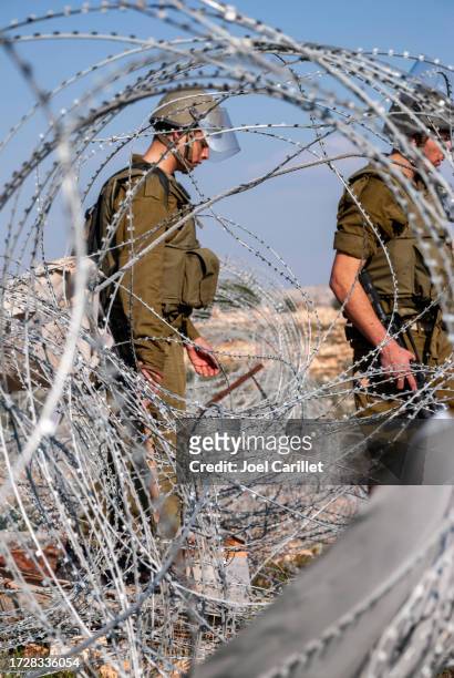 israeli soldiers in the west bank - west bank judean bildbanksfoton och bilder