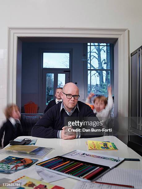 Journalist Toby Young is photographed for the Telegraph on March 12, 2013 in London, England.