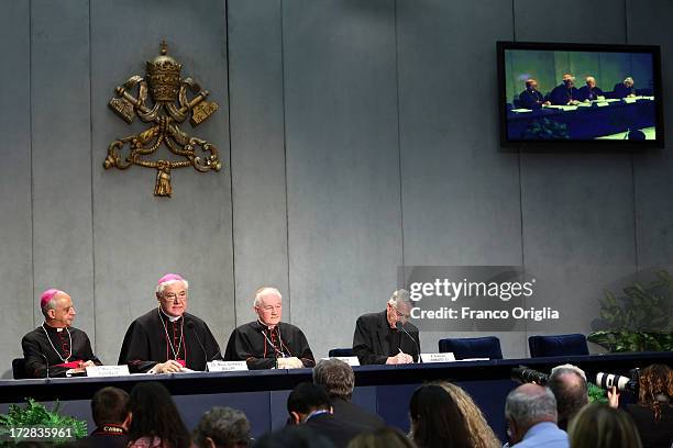 Archbishop Rino Fisichella, president of the Pontifical Council for Promoting the New Evangelisation, German archbishop Gerhard Ludwig Muller,...