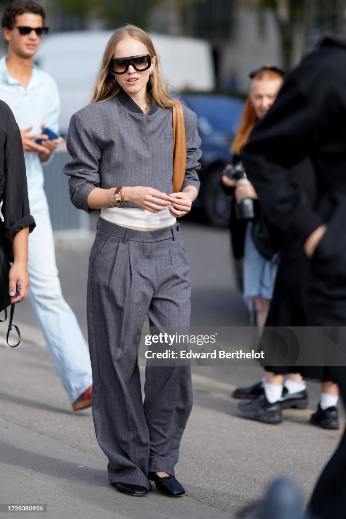 Street Style - Paris Fashion Week - Womenswear Spring/Summer 2024 - Day Four