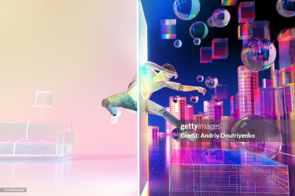 Jmping through metaverse portal