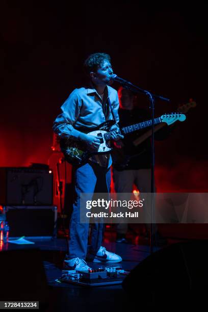 Archy Marshall of King Krule performs at Eventim Apollo on October 10, 2023 in London, England.