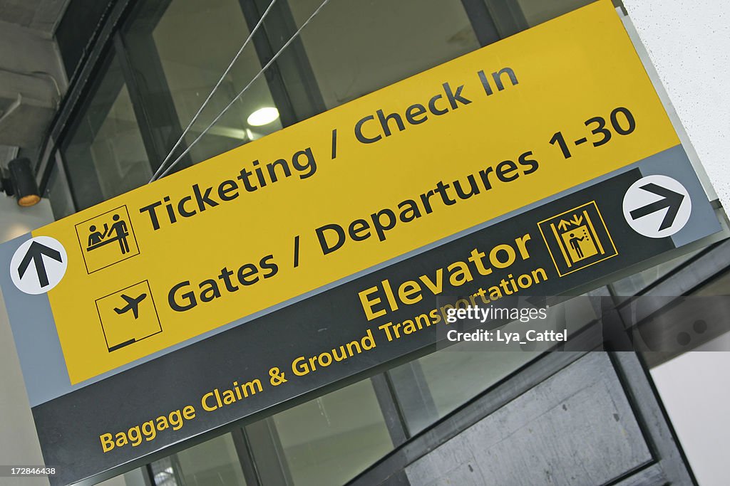 Baggage Ramp Sign Baggage Claim Airport Sign