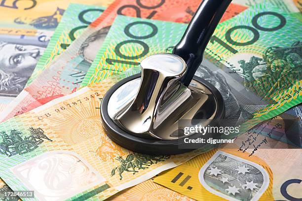 medical money - australian currency stock pictures, royalty-free photos & images