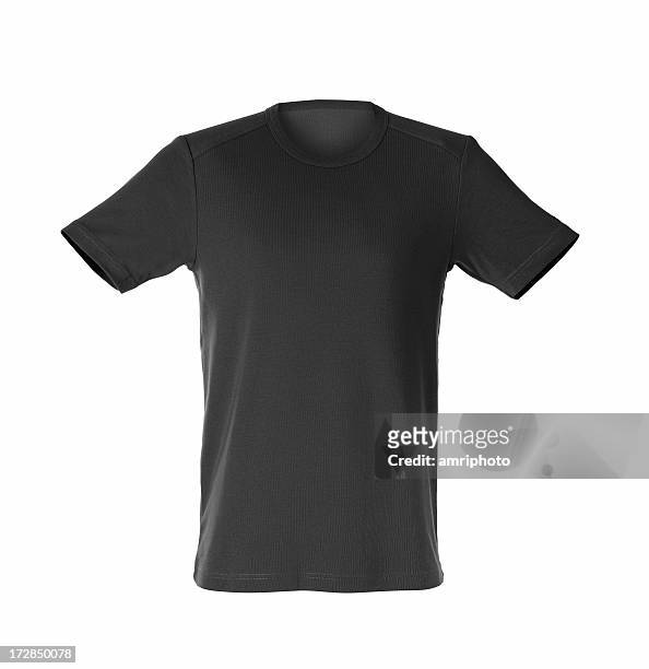 black t-shirt - t shirt stock pictures, royalty-free photos & images