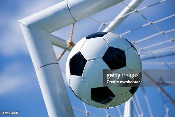 goal - corner marking stockfoto's en -beelden