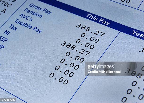payslip - paycheck stock pictures, royalty-free photos & images