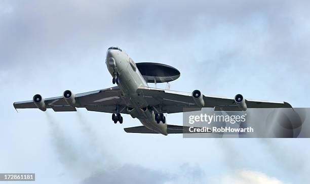 boeing awacs sentry - rodar stock pictures, royalty-free photos & images