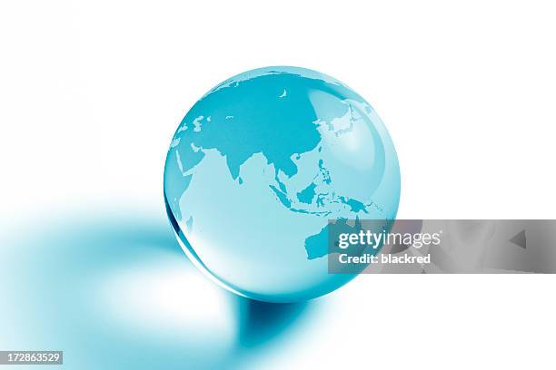 blue planet - asia and australia - white orbs in photos stock pictures, royalty-free photos & images