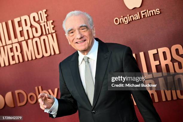 Martin Scorsese at the premiere of "Killers of the Flower Moon" held at the Dolby Theatre on October 16, 2023 in Los Angeles, California.