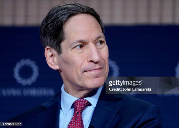 President and CEO, Resolve To Save Lives Dr. Tom Frieden speaks during the 2023 Concordia Annual Summit at Sheraton New York on September 20, 2023 in...