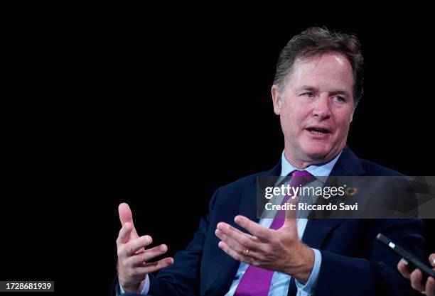 President, Global Affairs, Meta President, Global Affairs, Meta The Rt. Hon. Nick Clegg speaks during the 2023 Concordia Annual Summit at Sheraton...