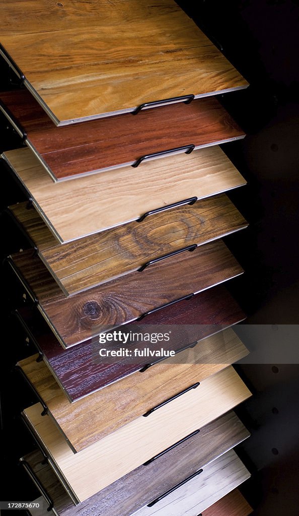 Display Rack of Flooring Laminates