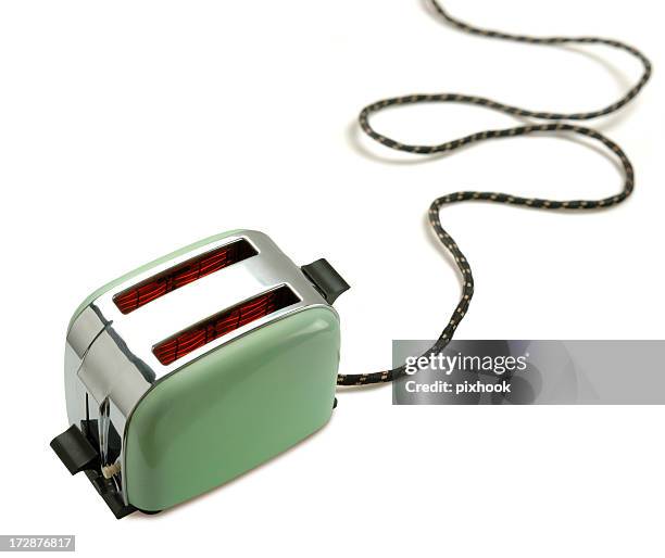 green toaster - old toaster stock pictures, royalty-free photos & images