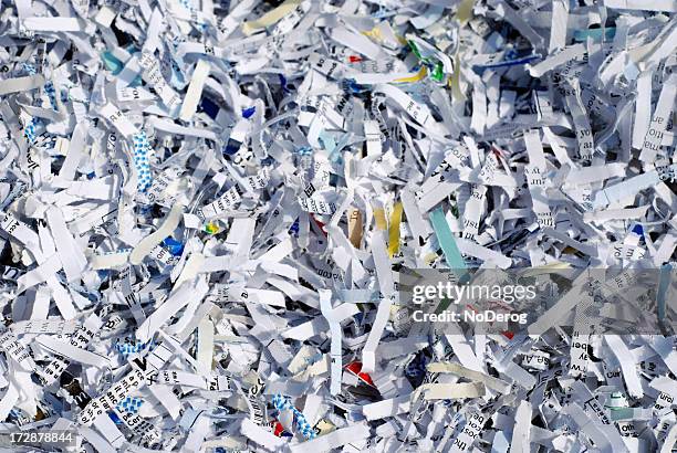 shredded documents to protect confidential information - recycled paper stock pictures, royalty-free photos & images