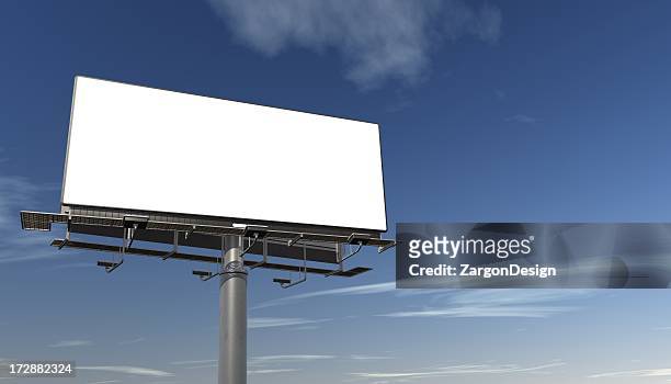big billboard - motorway stockfoto's en -beelden