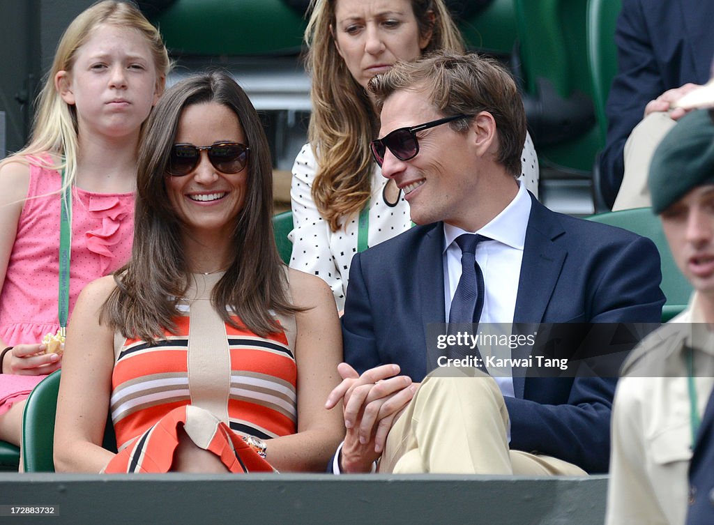 Celebrities Attend Wimbledon 2013 - Day 11