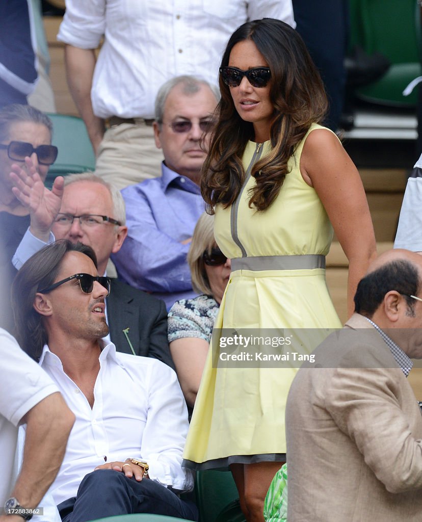 Celebrities Attend Wimbledon 2013 - Day 11