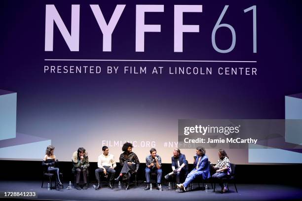 Talia Ryder, Earl Cave, Rish Shah, Jeremy O. Harris, Simon Rex, writer Nick Pinkerton, director Sean Price Williams and Florence Almozini attend the...